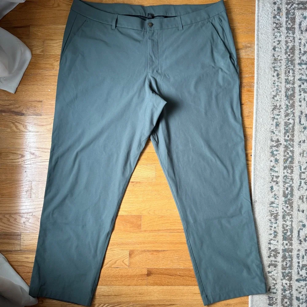 Lululemon ABC Commission Pants Men 46 Hunter Green Warpstreme Golf Chino LM5AO5S